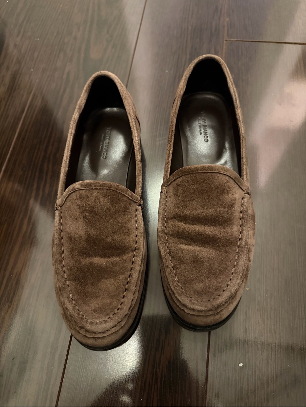 Tony Bianco Brown Suede Men’s Slip-On Loafers